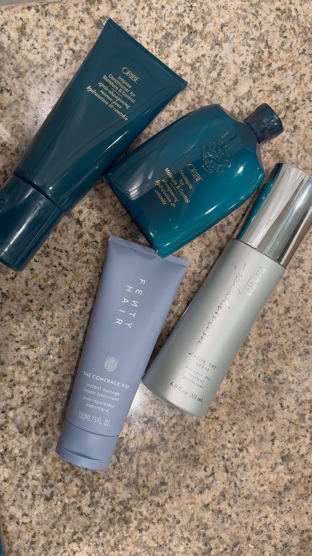 These products have gotten my natural hair together so good! #fentyhair #oribe #naturalhair #kenra 