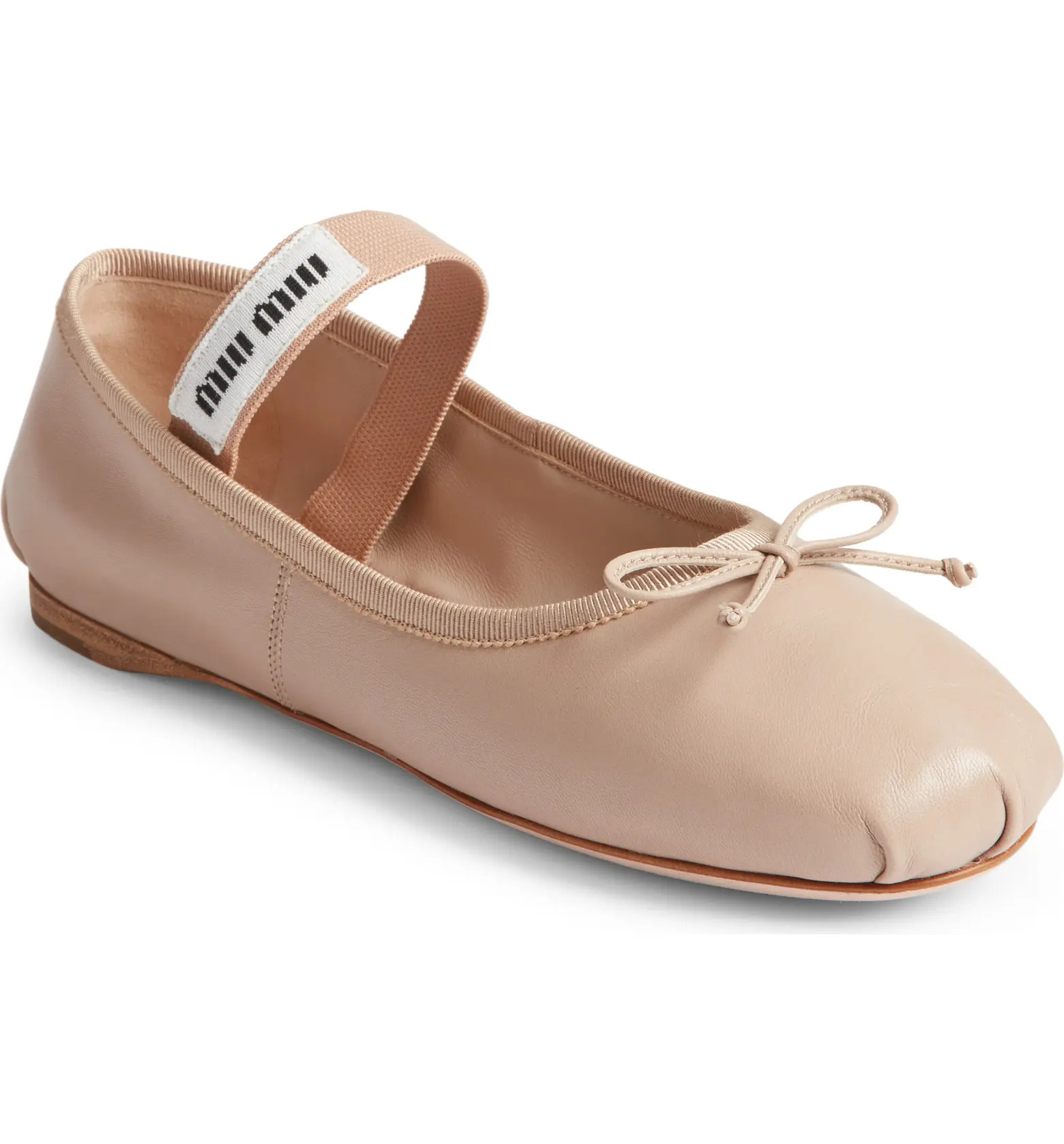 Lea Logo Ballerina Flat (Women) | Nordstrom