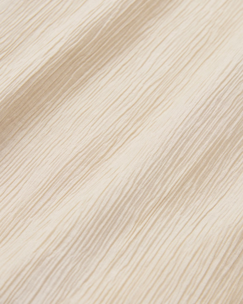 Crinkle Textured Pull-On Wide Leg Pant | Abercrombie & Fitch (US)