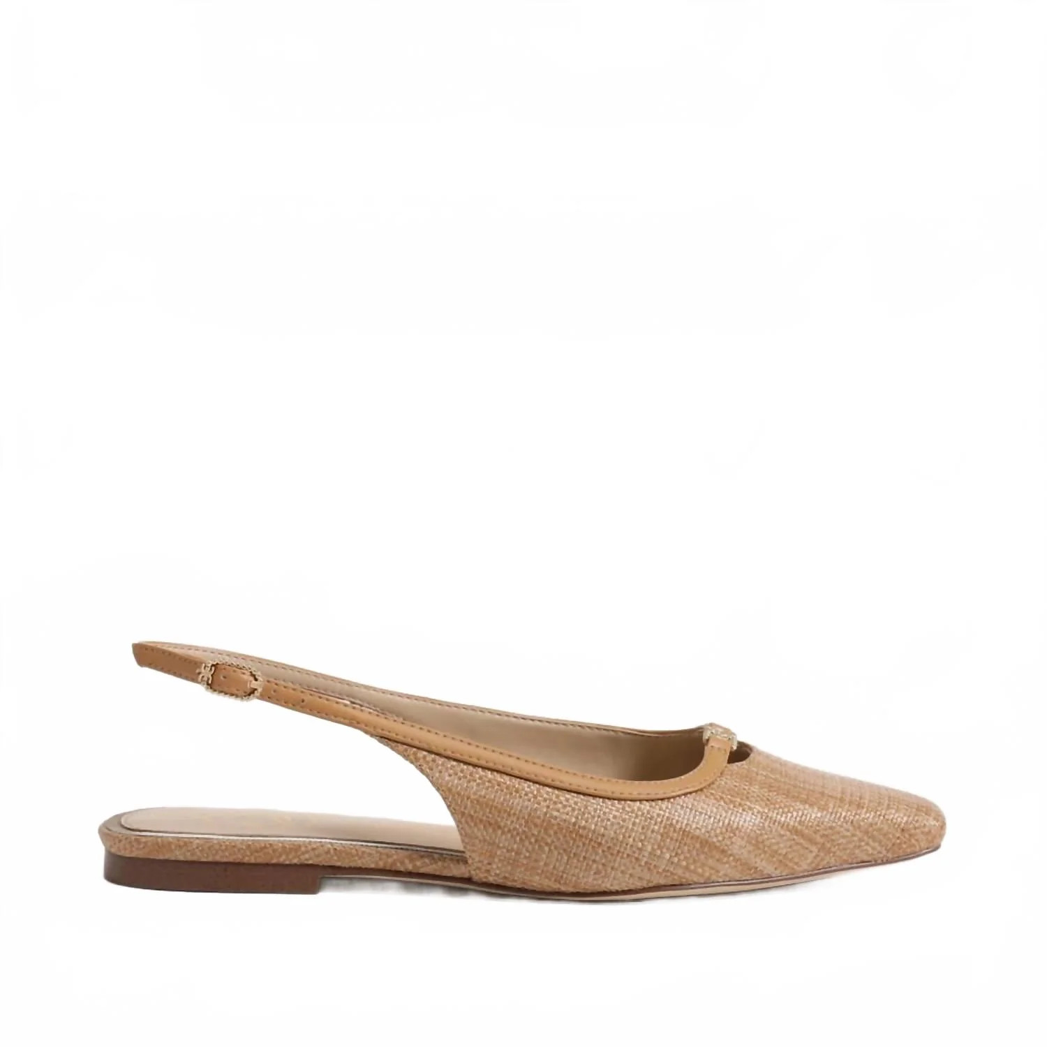 Women's Cleo Slingback Flat In Buff Tan | Shop Simon
