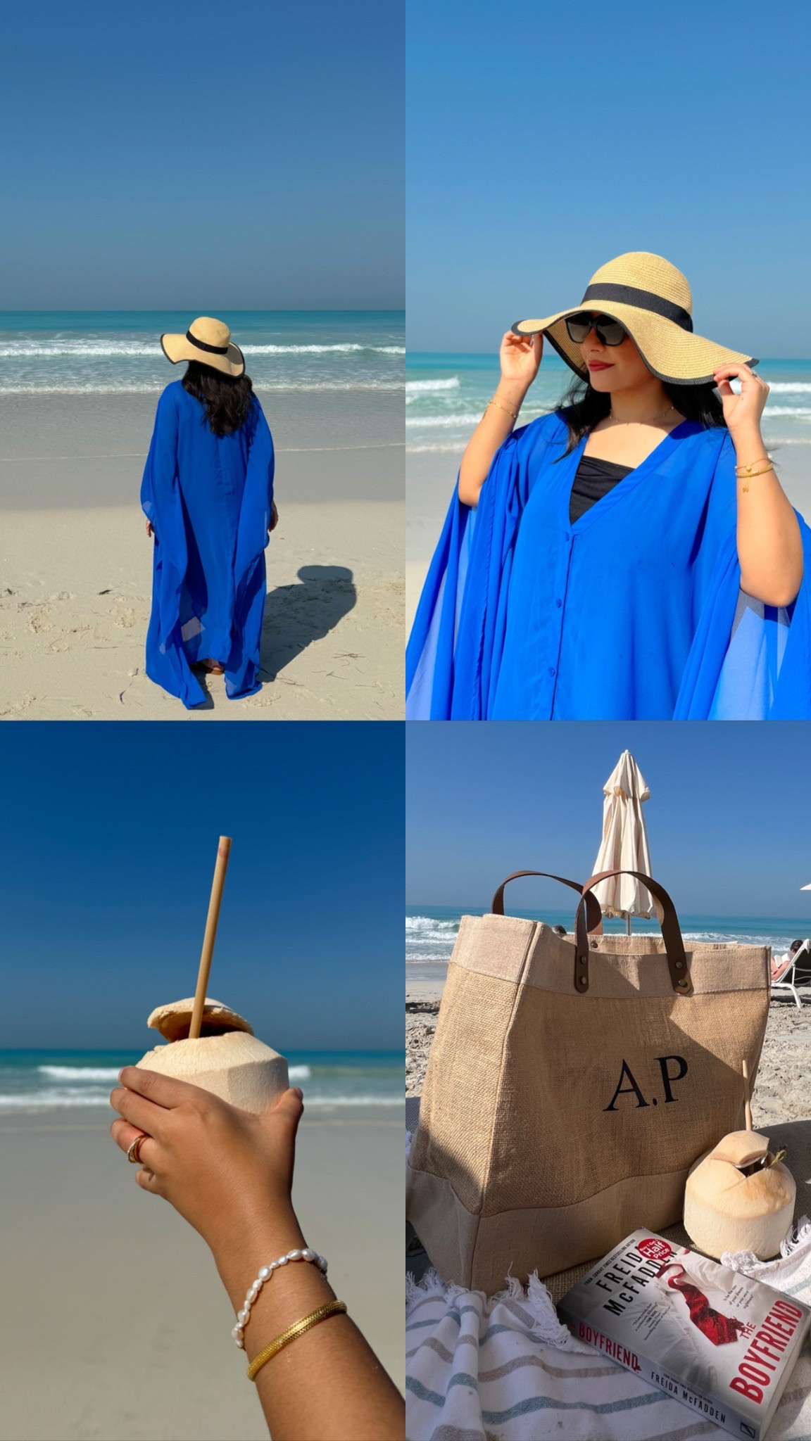beach vibes 🤎

obsessed with my
personalised beach bag! 
