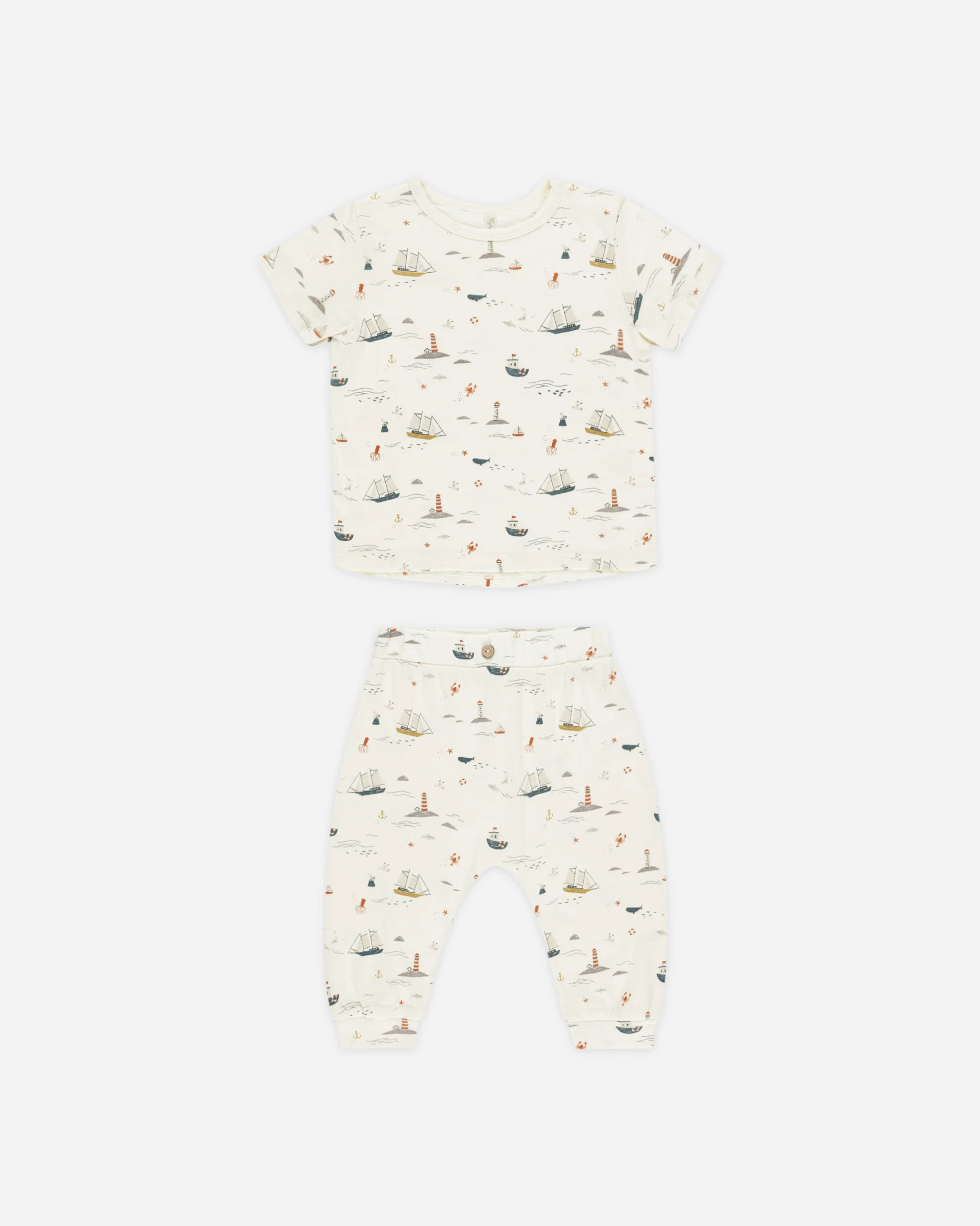 Tee + Slouch Pant Set || Nautical | Rylee + Cru