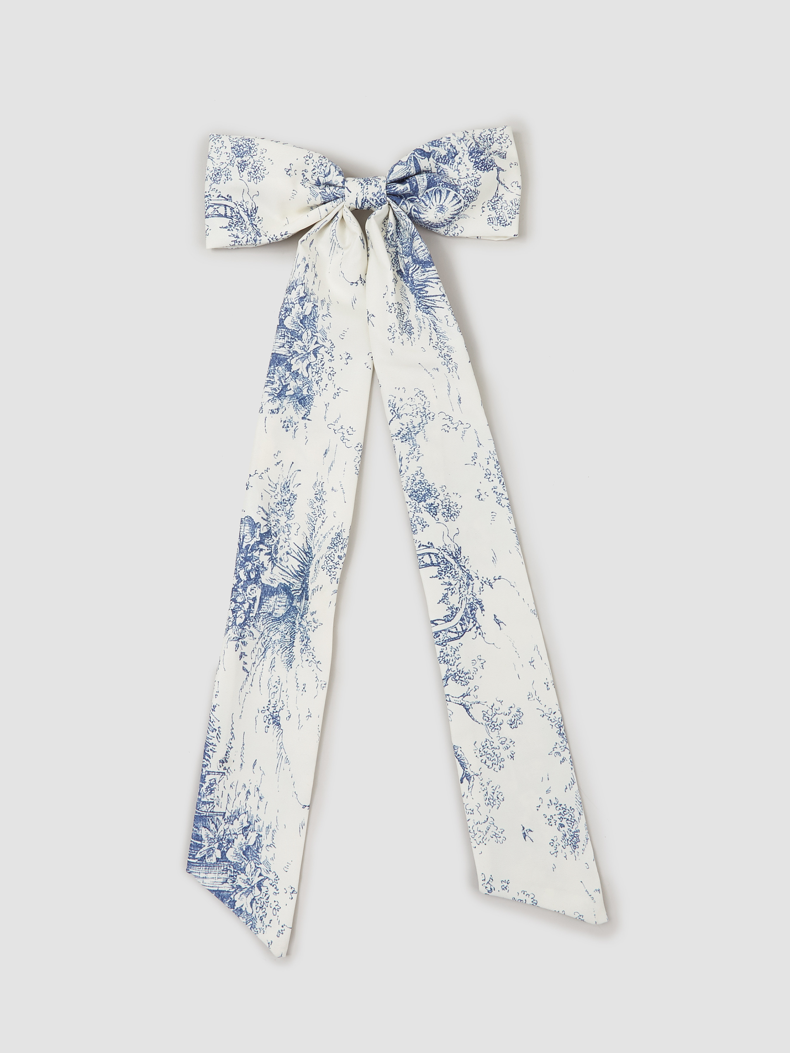 Polyester Toile de Jouy Pattern Bowknot Hair Clip For Holiday | Cider