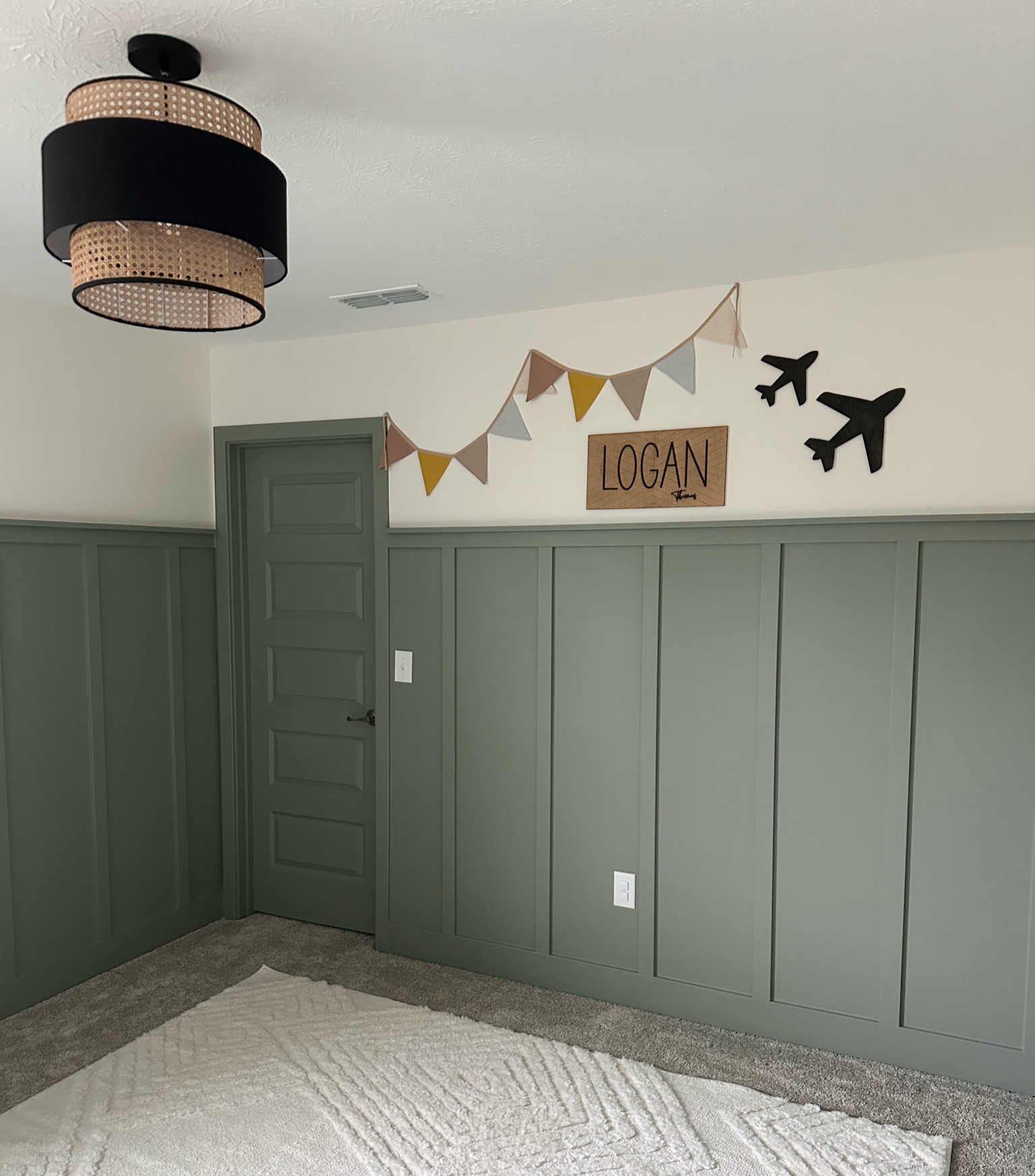Logan’s new big boy toddler room - finally added some wall decor. Ceiling light is from World Market  

#LTKkids #LTKhome #LTKbaby