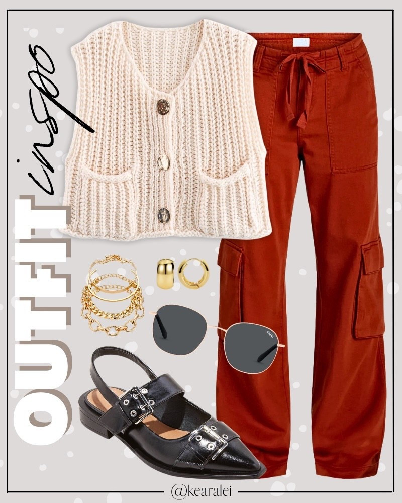 Fall outfits winter outfit teacher outfits business casual workwearFree People inspired outfit looks for less Amazon fashion Walmart affordable outfits white cream ivory chunky short sleeve cardigan gold buttons sweater vest cardigan mock neck sweater shirt knit top with dark red cargo pants rust wide leg pants black leather pointed toe buckle flats shoes boho outfit casual mom outfit momiform business casual teacher outfit teaching workwear office work wear outfits || #freepeople #boho #amazon #walmart #target #fashion #fall #teacher
.
.
deals sales sale alert Amazon fashion, teacher outfits, business casual, casual outfits, neutrals, street style, Midi skirt, Maxi Dress, Swimsuit, Bikini, Travel, skinny Jeans, Puffer Jackets, Concert Outfits, Cocktail Dresses, Sweater dress, Sweaters, cardigans Fleece Pullovers, hoodies, button-downs, Oversized Sweatshirts, Jeans, High Waisted Leggings, dresses, joggers, fall Fashion, winter fashion, leather jacket, Sherpa jackets, Deals, shacket, Plaid Shirt Jackets, apple watch bands, lounge set, Date Night Outfits, Vacation outfits, Mom jeans, shorts, sunglasses, Disney outfits, Romper, jumpsuit, Airport outfits, biker shorts, Weekender bag, plus size fashion, Stanley cup tumbler, boots booties tall over the knee, ankle boots, Chelsea boots, combat boots, pointed toe, chunky sole, heel, high heels, mules, clogs, sneakers, slip on shoes, Nike, adidas, vans, dr. marten’s, ugg slippers, golden goose, sandals, high heels, loafers, Birkenstocks, Steve Madden Target, Abercrombie and fitch, Nordstrom


#LTKSeasonal #LTKootd #LTKSaleAlert