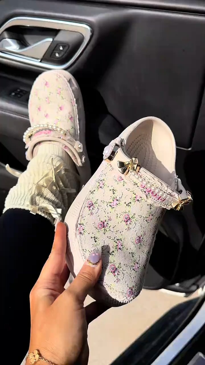 The girliest crocs I’ve ever seen!! #crocs #floralcrocs #crocsfloralclogs #crocscraftedclogs #ad 

 #LTKootd #LTKWorkwear #LTKTravel