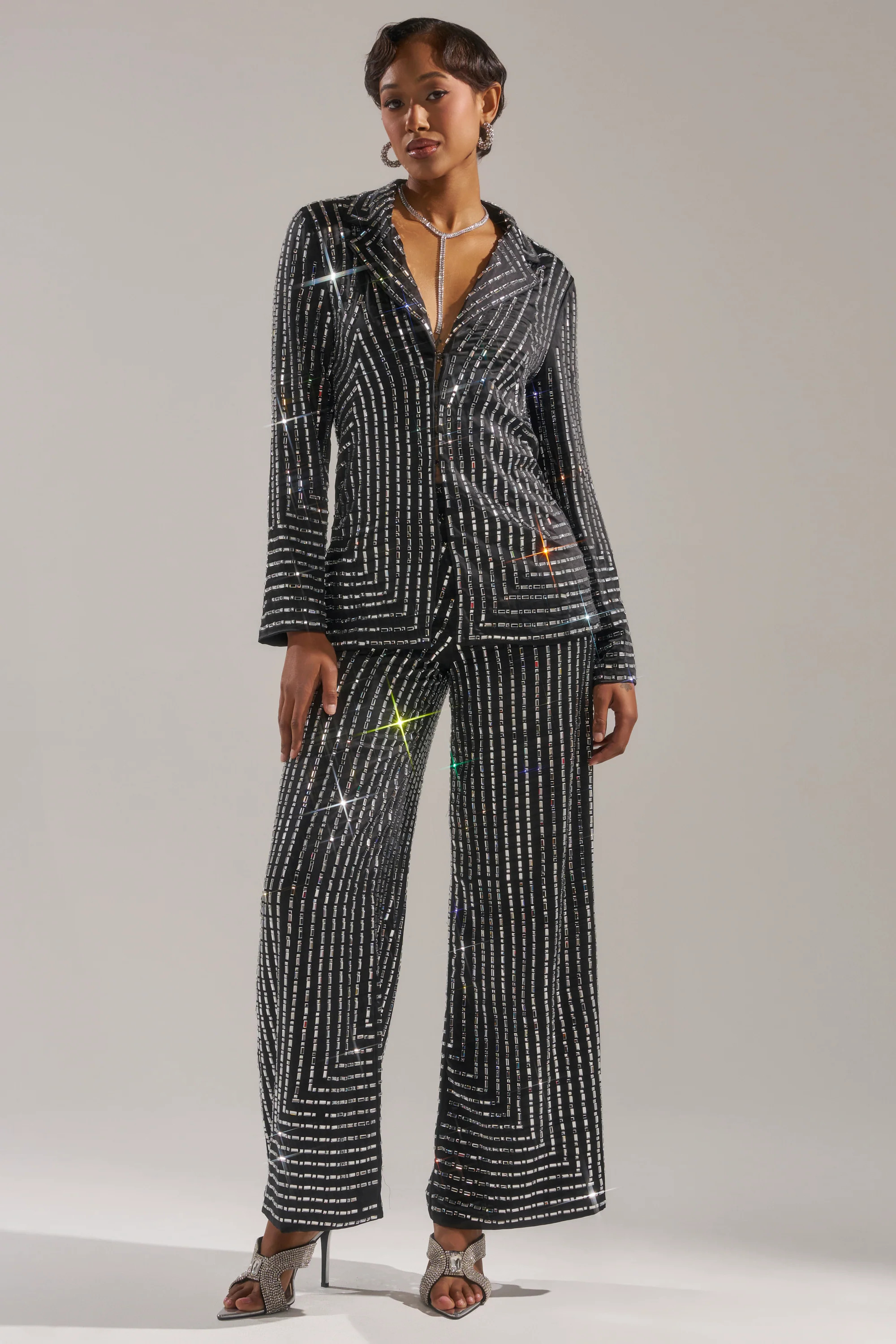 DONT STARE TOO HARD RHINESTONE TROUSER | AKIRA