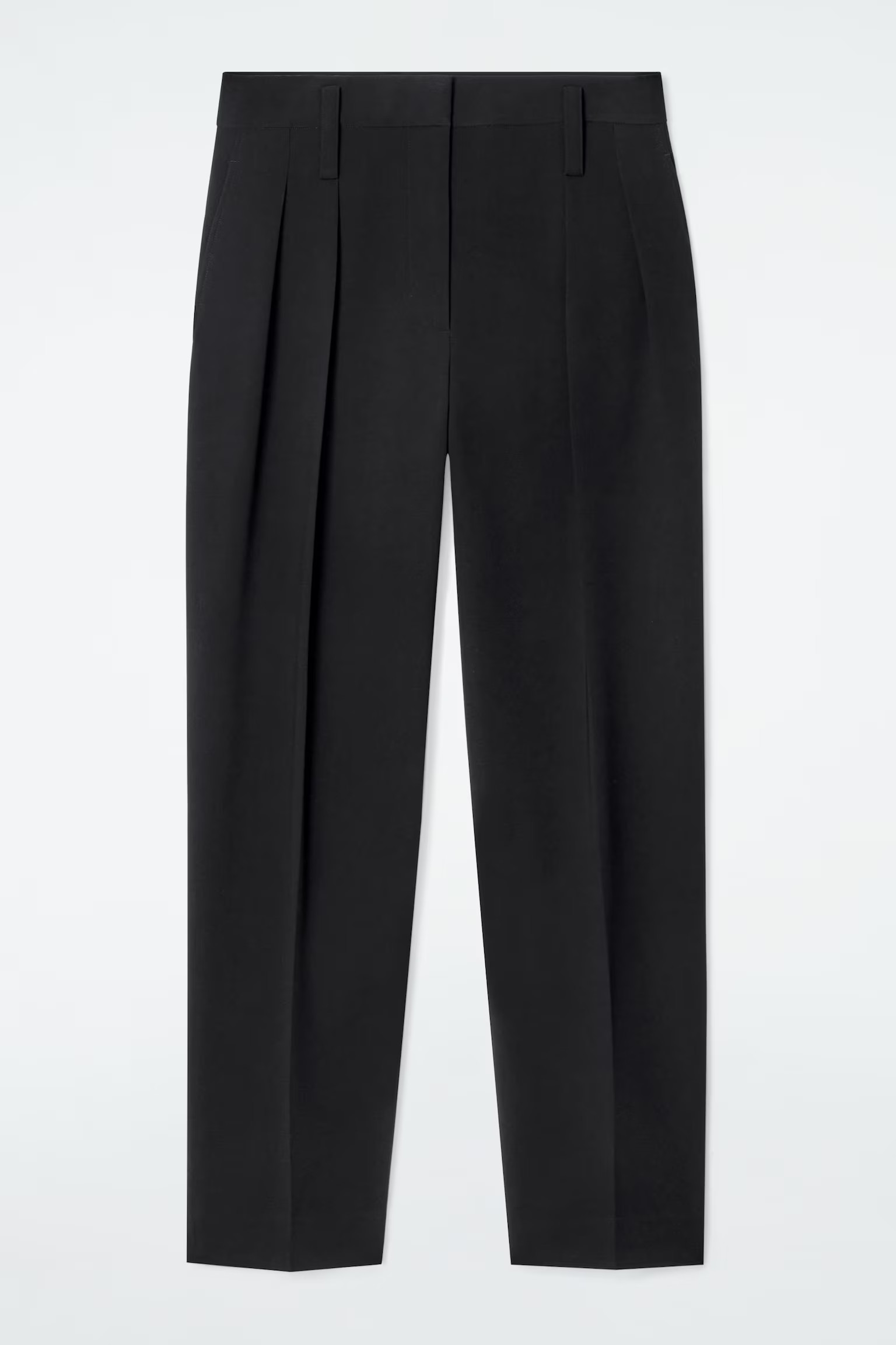 FLUID TAILORED STRAIGHT-LEG TROUSERS - BLACK | COS (EU)