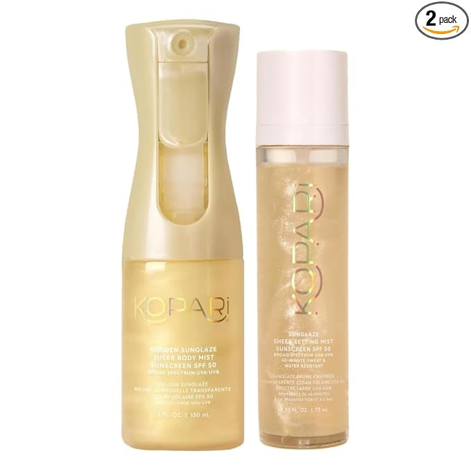 Kopari Golden Sunglaze Sheer Body Mist Sunscreen SPF 50 & Sunglaze Sheer Setting Mist Sunscreen S... | Amazon (US)