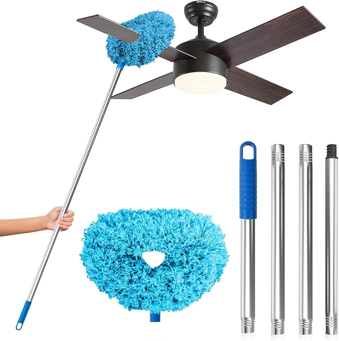 DRQ Ceiling Fan Cleaner Duster, Reusable Microfiber Duster with Extension Pole, 13 to 48 Inch Fan... | Amazon (US)