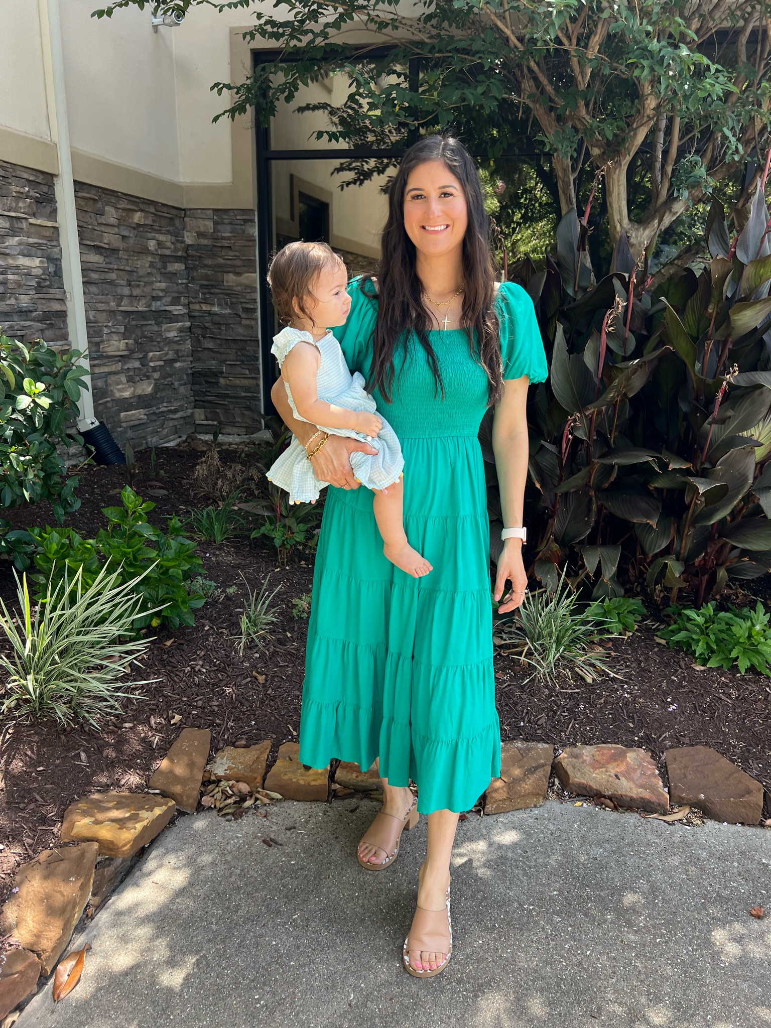 Summer dress and wedding guest dress. I wore this dress during my pregnancy with this little nugget and now again afterwards too. It’s not a maternity dress but works well with the bump. You can see a pic of it with the bump in my LTK feed. 

#LTKFindsUnder100 #LTKSummerSales #LTKWorkwear
