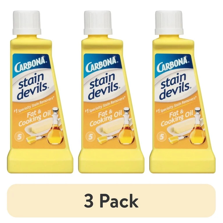 (3 pack) Carbona Stain Devils No. 5 Fat and Cooking Oil Stain Remover, 1.7 Ounces - Walmart.com | Walmart (US)