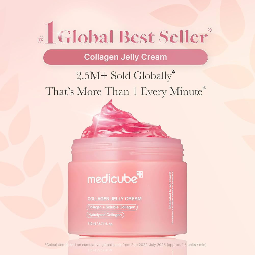 medicube Collagen Jelly Cream- Niacinamide & Freeze-Dried Hydrolyzed Collagen-Boosts skin barrier... | Amazon (US)