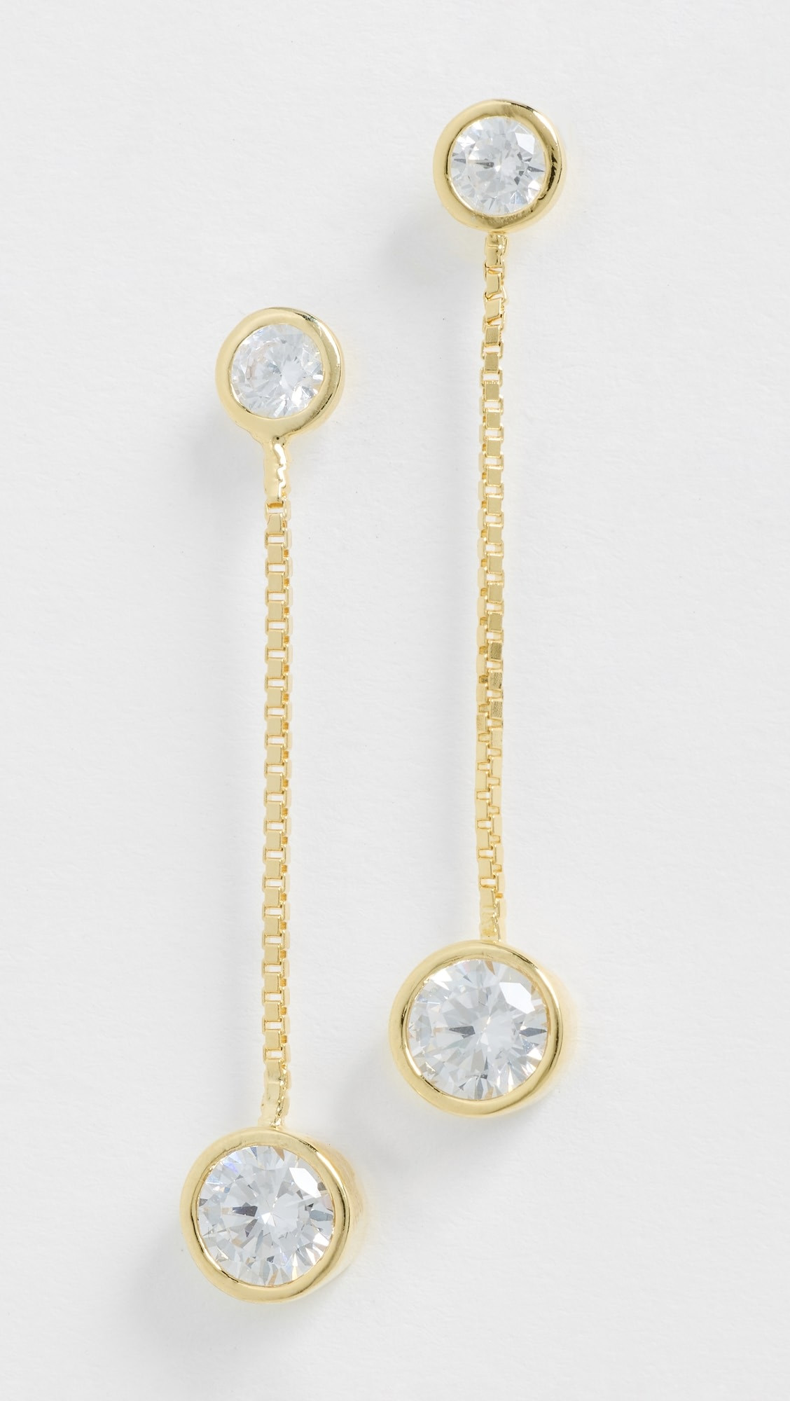 Solitaire Moissanite Drop Earrings | Shopbop