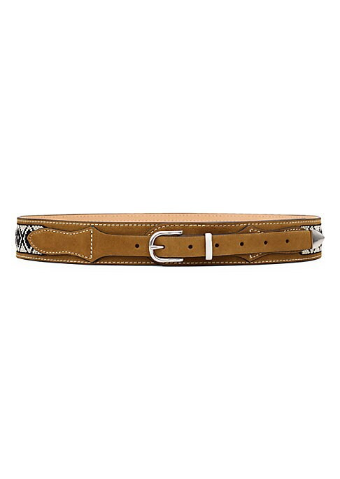 Rag & Bone Women's Ranger Suede Belt - Brown - Size Medium | Saks Fifth Avenue