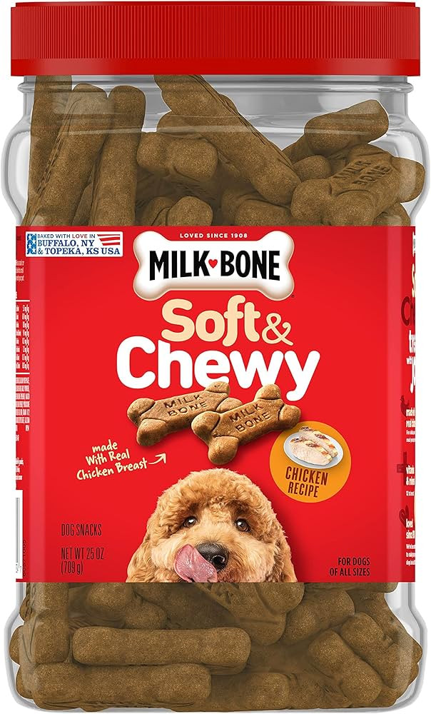 Milk-Bone Soft & Chewy Dog Treats, Chicken, 25 Ounce | Amazon (US)