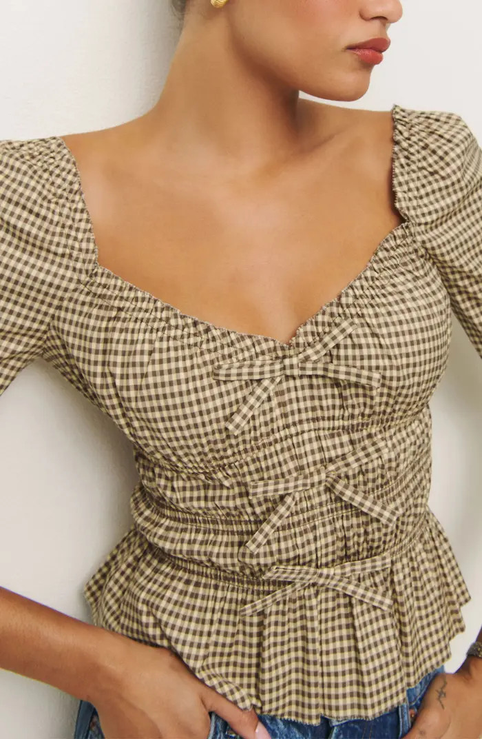 Lauryn Gingham Cotton Top | Nordstrom