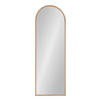 Kate and Laurel Nordlund Framed Arch Wall Mirror, 16x48, Natural | Lowe's