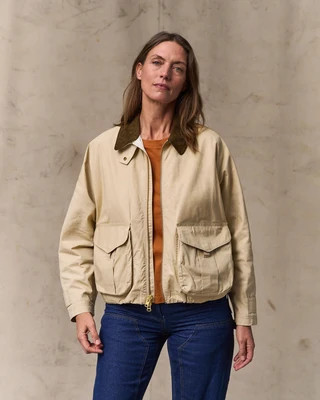 Women's Dry Wax Short Work Jacket - Quail Tan | Filson
