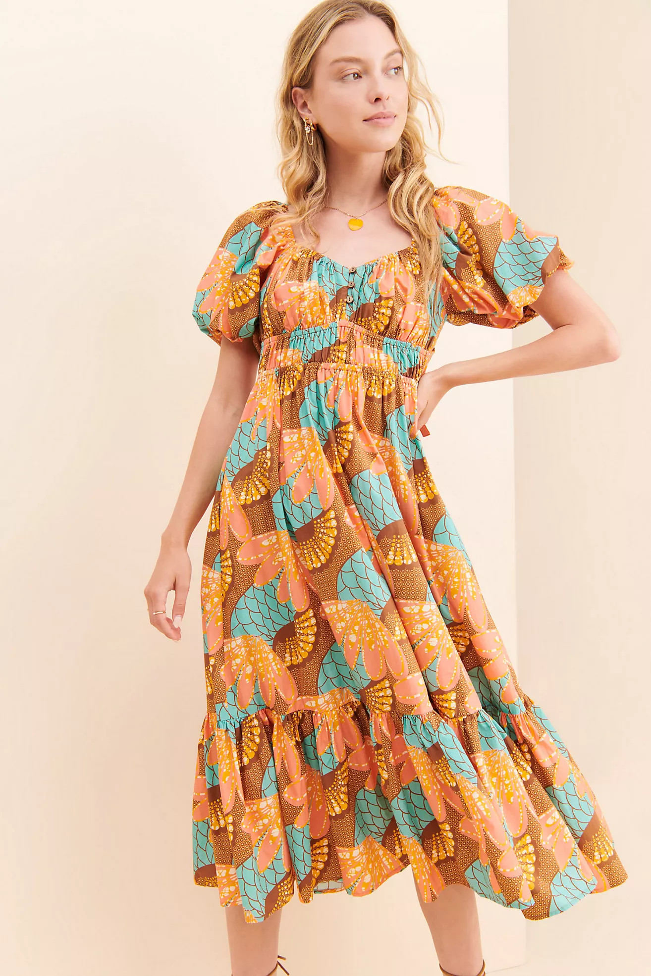 Cleobella Jesse Midi Dress | Anthropologie (US)