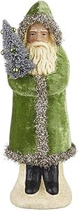 RAZ Imports 2022 Collected Christmas 12" Green Velvet Santa | Amazon (US)
