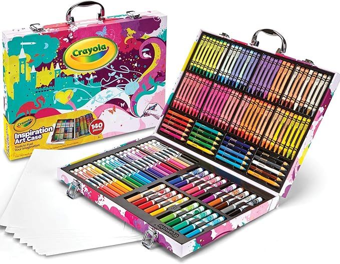 Crayola Inspiration Art Case in Pink, Coloring Set, Gifts for Girls & Boys, Age 5+, 140 Count | Amazon (US)