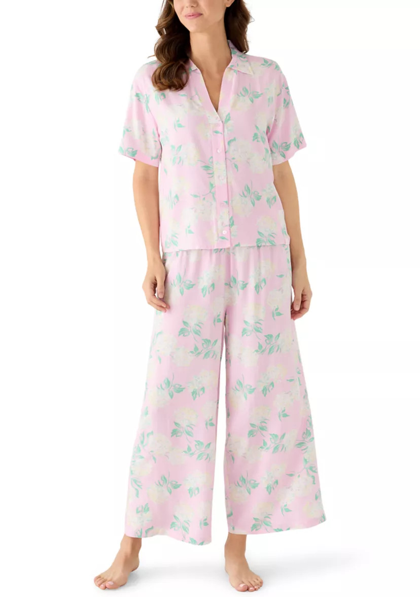 Women's Short Sleeve Print Pajama Set | Belk