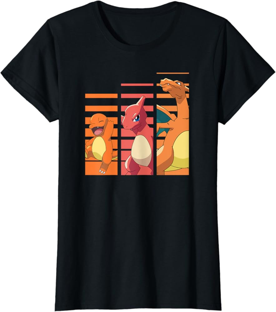 Pokémon - Charmander Evolutions T-Shirt | Amazon (US)
