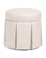 18x18 plaid swivel storage ottoman | TJ Maxx