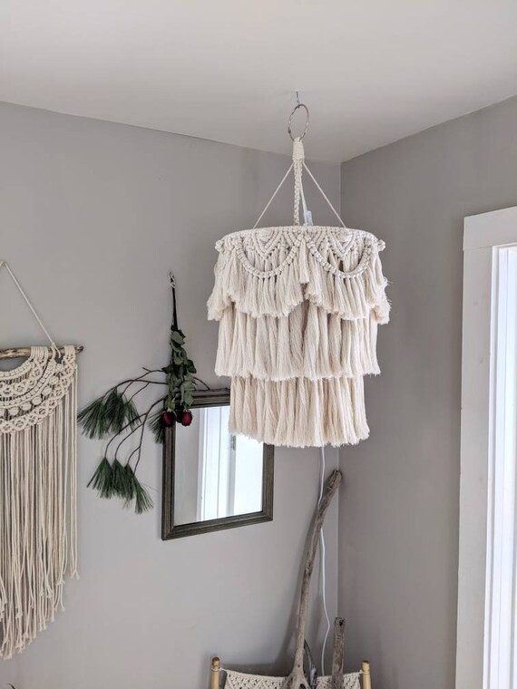 Large Macrame Chandelier | Etsy (US)
