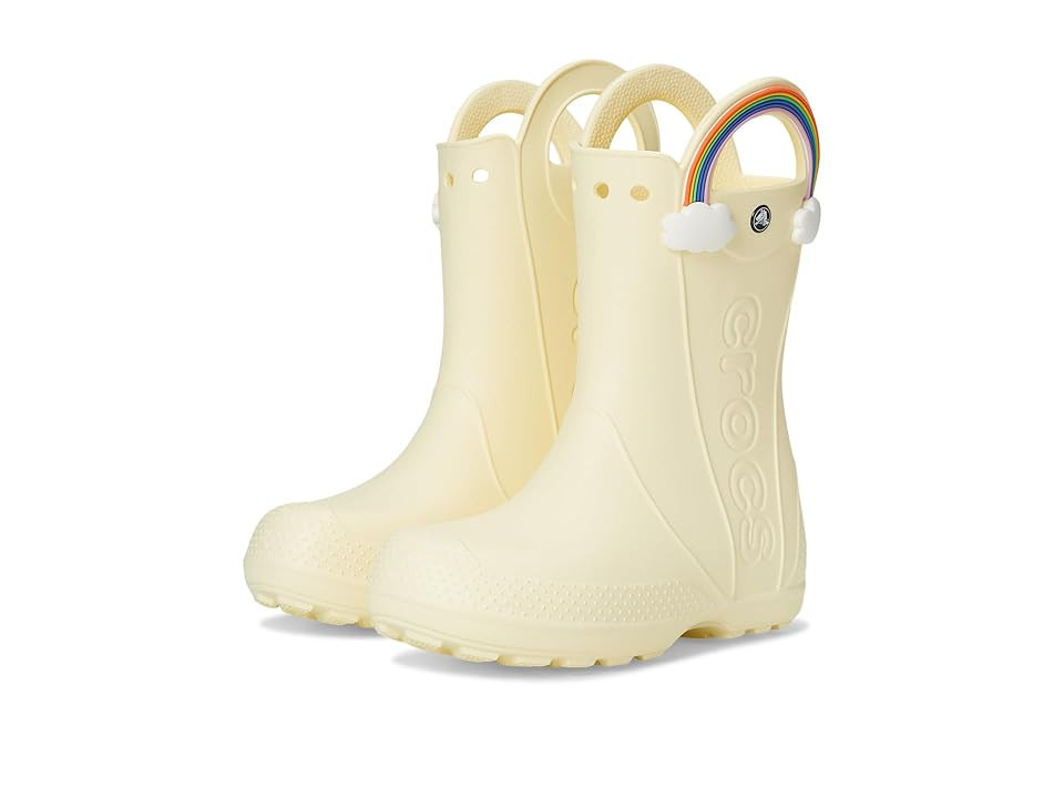 Crocs Kids Handle It Rain Boots (Big Kid/Little Kid) Kids Shoes Buttercream/Rainbow : 11 Little Kid M | Zappos
