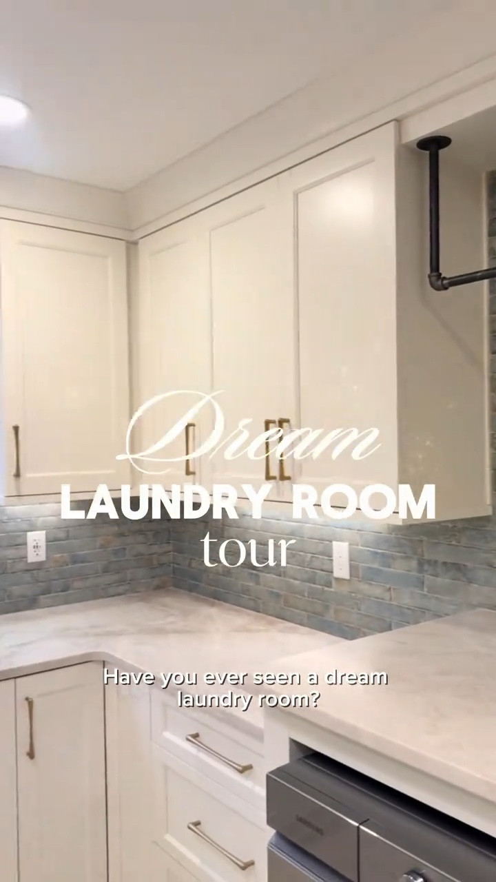 Dream laundry room? Plenty of storage and space to clean the dogs too! www.sjddesignbuild.com #sjddesignbuild #laundryroom 

#LTKdayinmylife #LTKHome #LTKmomlife