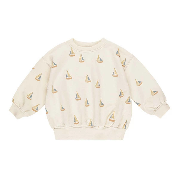 Rylee + Cru Sailboats Crewneck Sweatshirt Baby 12/18 mo. Natural | Scheels