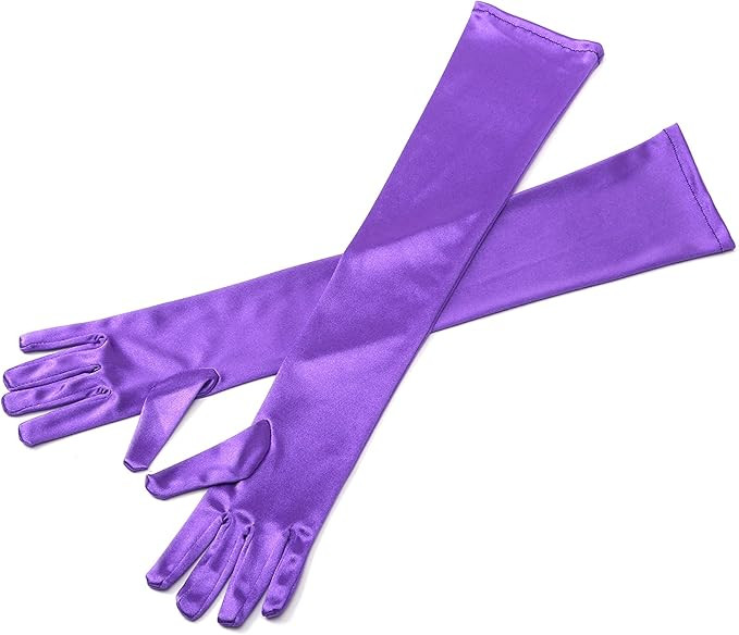 Utopiat Audrey Styled Replica Holly Golightly Satin Opera Gloves for Women | Classic Long Gloves ... | Amazon (US)