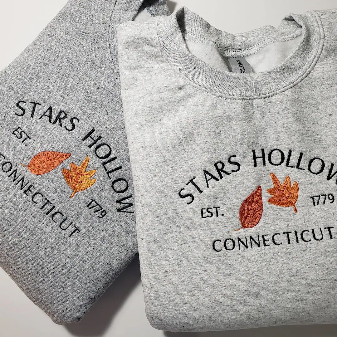 Stars Hollow Embroidered Sweatshirt | Etsy (US)