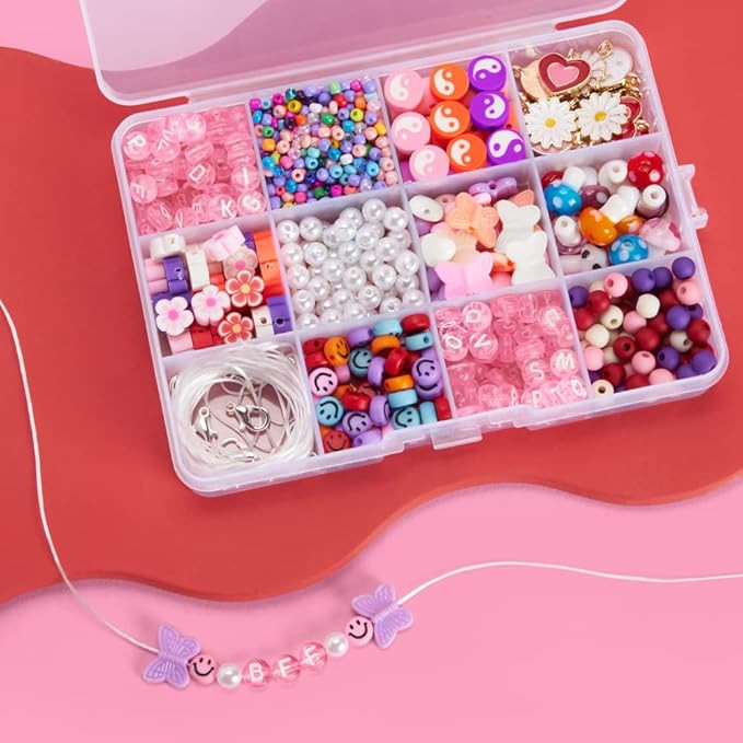 xo, Fetti Bead Kit - 1300 Pcs | Bachelorette Party Activity, Birthday Party Favors, DIY Jewelry A... | Amazon (US)