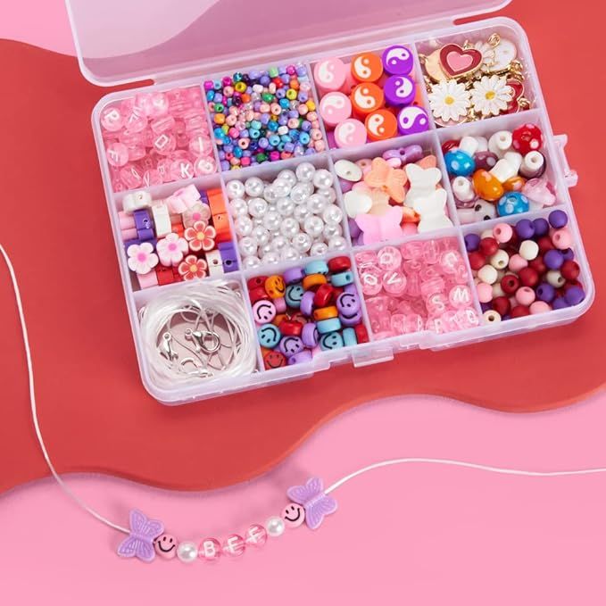 xo, Fetti Bead Kit - 1300 Pcs | Bachelorette Party Activity, Birthday Party Favors, DIY Jewelry A... | Amazon (US)