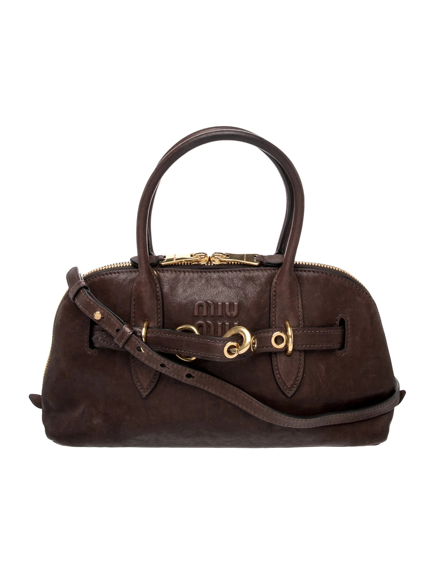 Miu Miu Leather Aventure Small - Brown Handle Bags, Handbags - MIU239680 | The RealReal | The RealReal