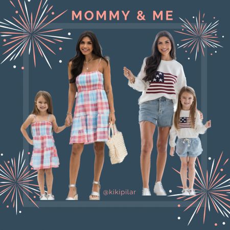 Mommy and me
4th of July
July 4th outfit 
Toddler girl outfit 
Matching dresses 
Flag sweater
Toddler flag sweater
Summer outfit 
Red white and blue
Plaid dress
Toddler laid dress
Juky 4 toddler
Mommy and mini
Mommy matching 

#LTKparties #LTKstyletip #LTKfindsunder100