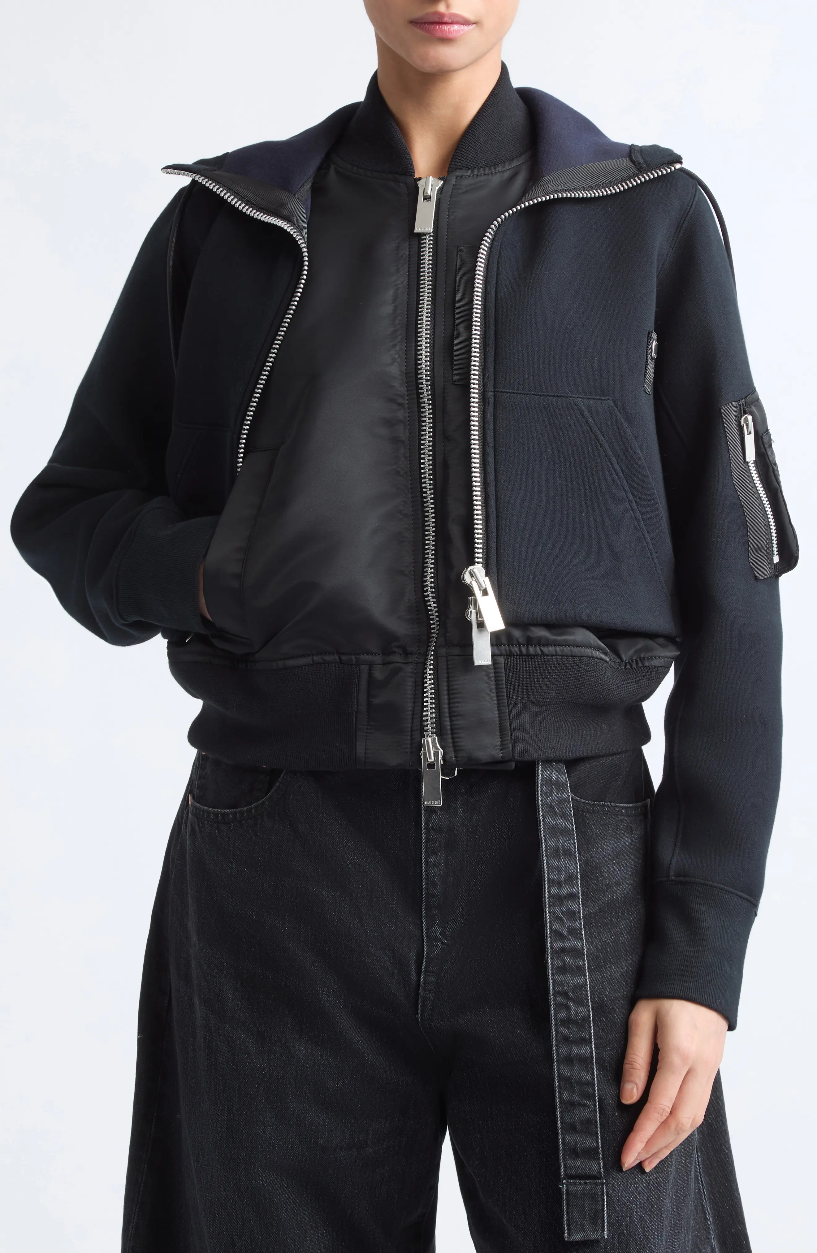 Sacai Sponge Sweat Hoodie (Women) | Nordstrom | Nordstrom