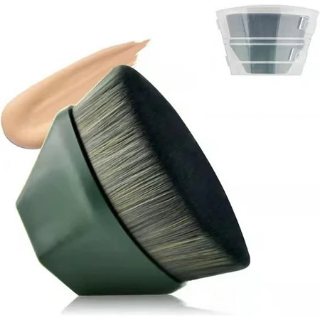 Skinbae Foundation Brush Magical Brush Foundation No Trace Makeup Brush High Density Seamless Foundation Brush with Protective Case (Red) | Walmart (US)