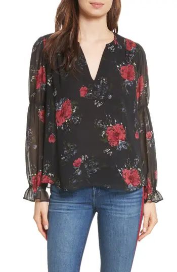 Women's Joie Anjanette Floral Silk Top | Nordstrom