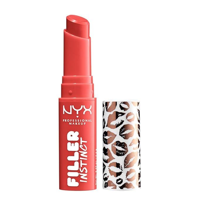 NYX PROFESSIONAL MAKEUP Filler Instinct Plumping Lip Color - Besos, Coral Red | Amazon (US)