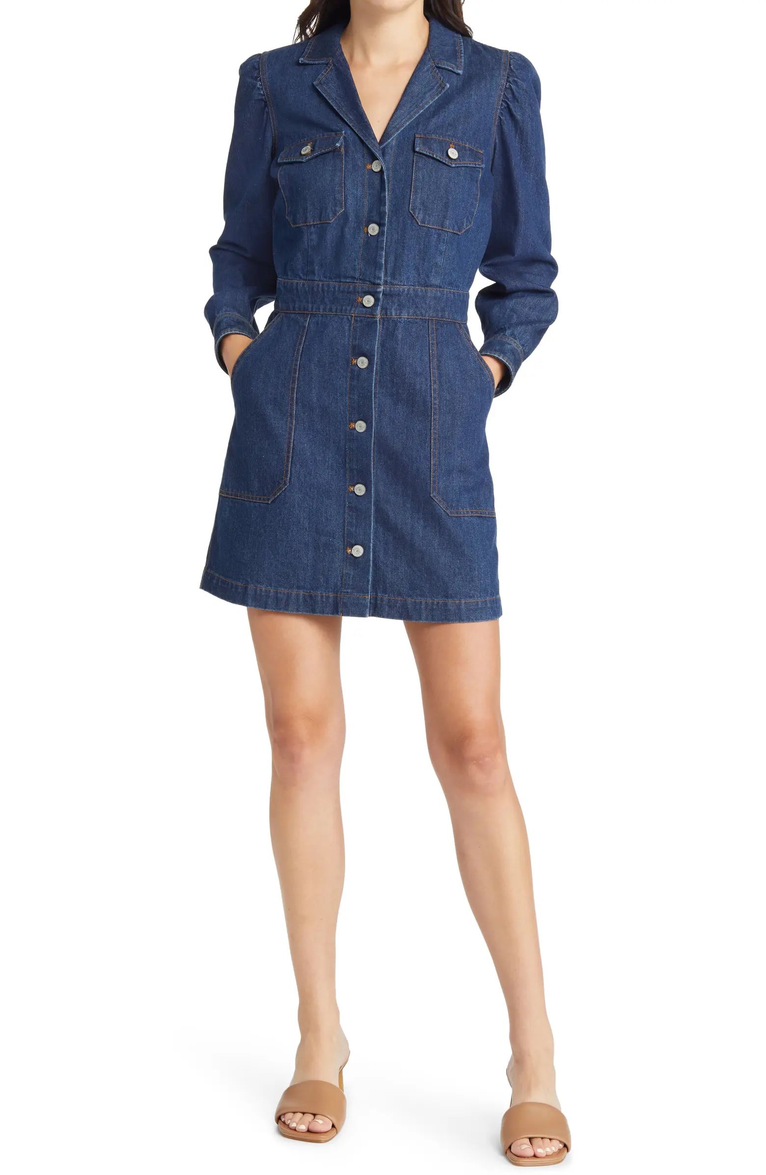 Rails Lisette Long Sleeve Denim Shirtdress | Nordstrom | Nordstrom