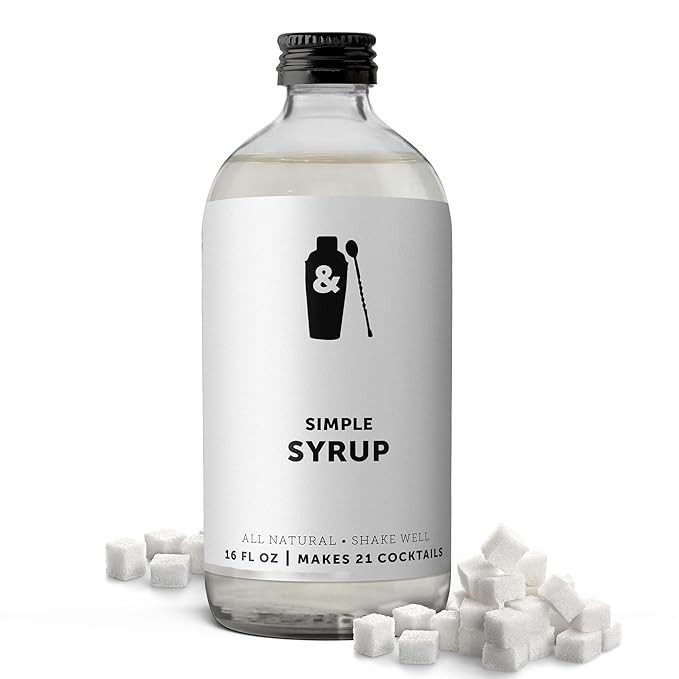 Shaker & Spoon Simple Cocktail Syrup, 16oz Simple Syrup for Cocktails and Drinks, Simple Sugar Sy... | Amazon (US)
