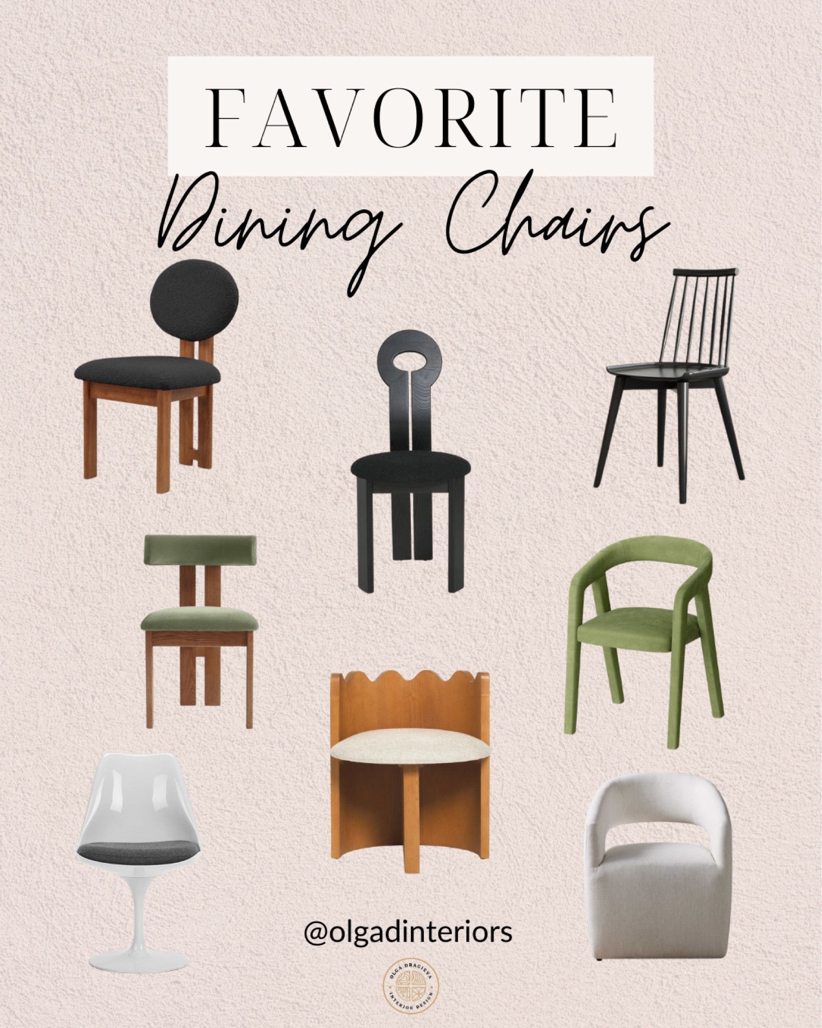 My favorite dining chairs, mid-century modern chairs, tulip chair, Windsor dining chair, upholstered chair, dining room ideas, dining room furniture 

#LTKhome #LTKstyletip #LTKSeasonal