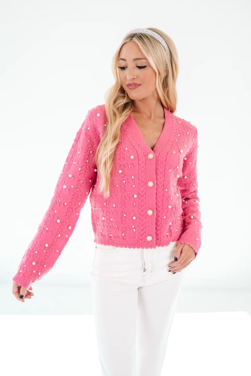 Prim And Proper Cardigan - Pink | The Impeccable Pig