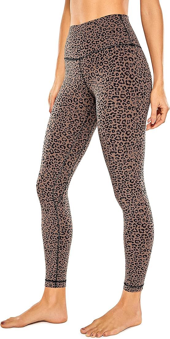 CRZ YOGA Women Naked Feeling Yoga Pants 25 Inches - 7/8 High Waisted Workout Leggings | Amazon (US)