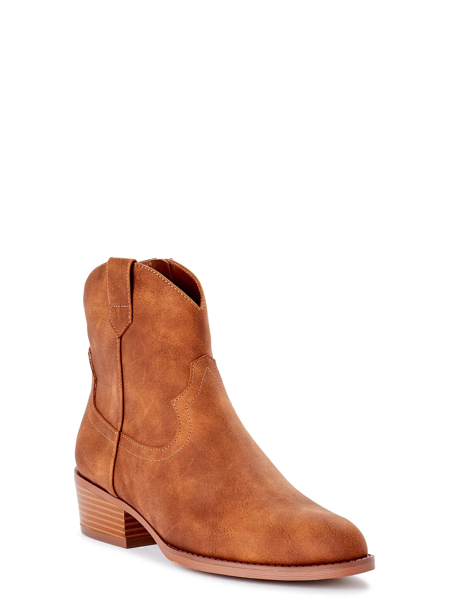 Time and Tru - Time and Tru Women's Pull On Western Boot - Walmart.com | Walmart (US)