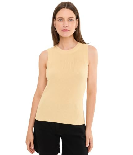 Sanctuary Womens in The Mix Sweater Tank Banana Medium | Amazon (US)